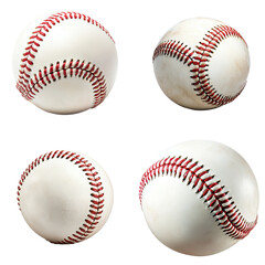 Classic Baseball Cut Out on White Background