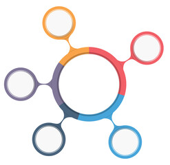 Circular diagram infographic template