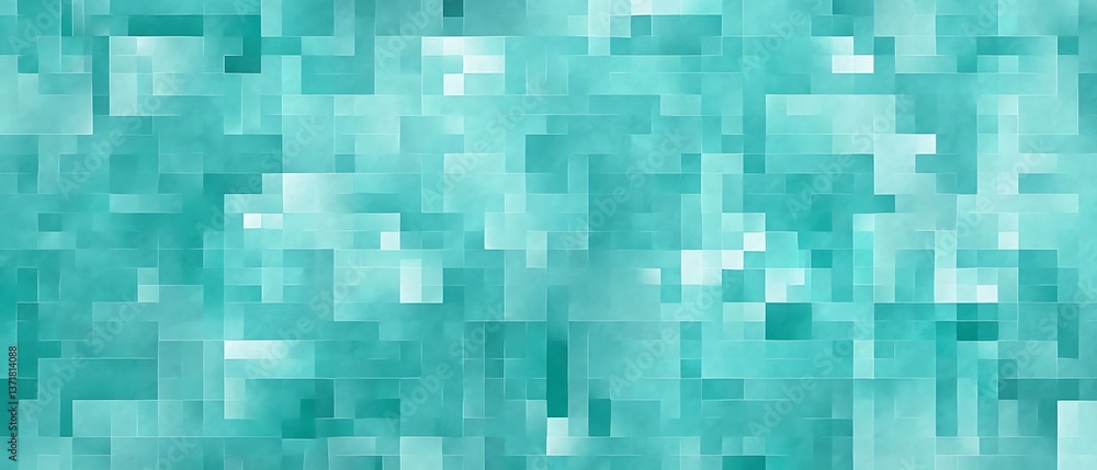 Poster abstract blue geometric design with squares pattern texture
