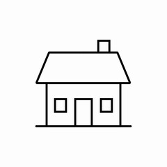 Real estate house icon vector sign

