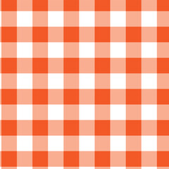 Red and white checkered plaid pattern seamless textile design