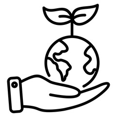 Sustainability Outline Icon