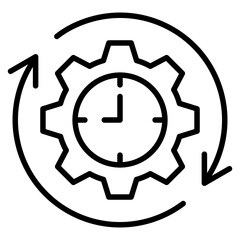 Efficiency Outline Icon