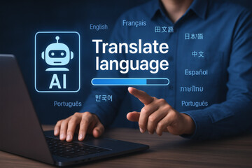 Künstliche Intelligenz übersetzt Sprachen per Touchscreen auf Laptop
