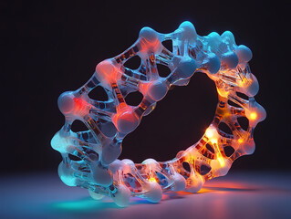 Futuristic Glowing Translucent Ring Design