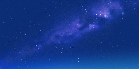 Naklejka premium Stunning Night Sky with Bright Stars and Milky Way Galaxy Constellation.