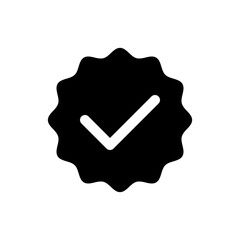 Verified icon, symbol of authenticity and trust