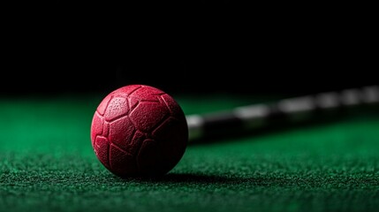 Soccer ball on green surface