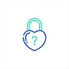 heart lock icon