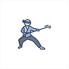 Obraz premium businessman running with briefcase