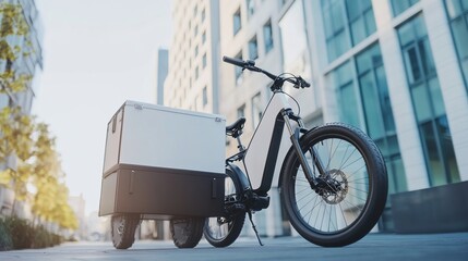 Electric Cargo Bike in Urban Setting: Sustainable Delivery Solution