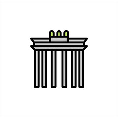 vector illustration of a column