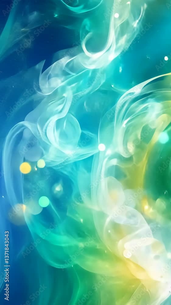 Poster dynamic swirl of colors creating an abstract design with vibrant hues and soft textures in a digital