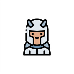 set of funny cartoon scientist