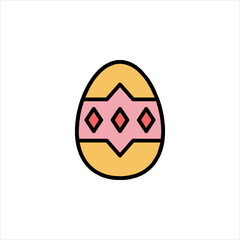 easter egg with ribbon