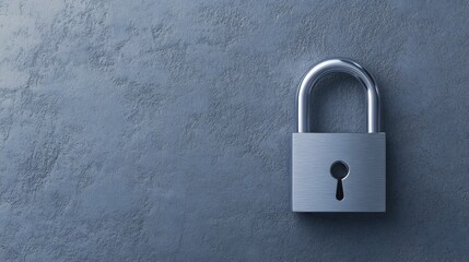 Fototapeta premium Security padlock on wall