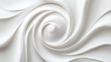 Obraz premium Abstract white cream swirl texture