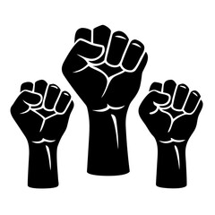 Obraz premium Isolated hand gestures, a black vector silhouette showing thumb up and down signs, with optional rubber gloves for protection