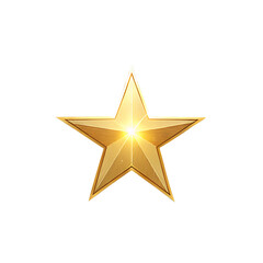 Obraz premium Golden Star Isolated on White Background as Transparent. PNG. AI GENERATED