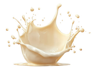 Cream splash in bowl, showcasing dynamic movement and texture. creamy liquid creates artistic display, perfect for culinary or beverage themes