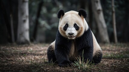 Obraz premium Giant Panda in Forest,Wildlife Photography
