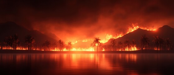 Obraz premium Island fires