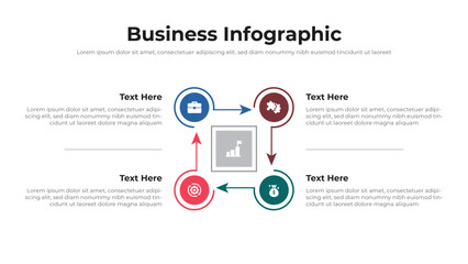Business infographic presentation layout fully editable.