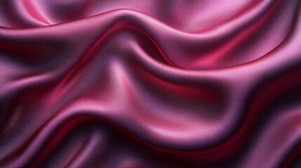 Obraz premium A silky texture in shades of deep crimson and soft pink, with intricate folds and highlights that create a luxurious, romantic feel,