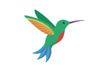 Obraz premium hummingbird and flower