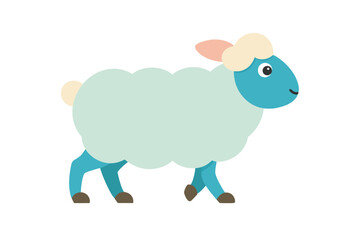 Obraz premium funny sheep cartoon