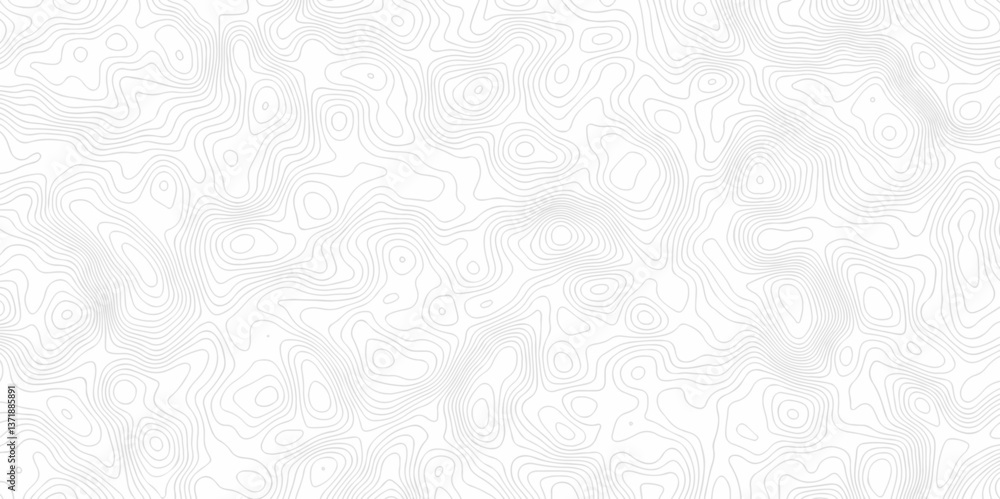 Poster abstract topo contour map on white background, topographic contour lines. seamless pattern with line