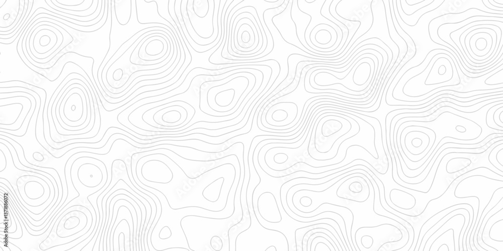 Poster abstract topo contour map on white background, topographic contour lines. seamless pattern with line