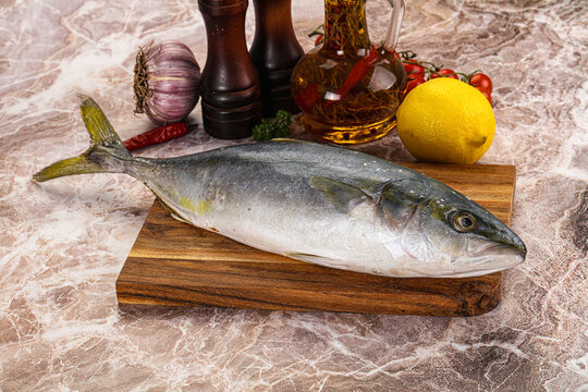Raw Japanese Amberjack for cooking
