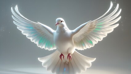 Fototapeta premium Spiritual Energy of White Doves