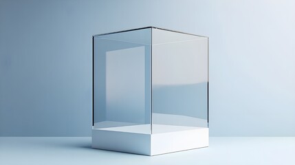 White_glass_showcase_cube_mockup_isolated_3D_rend_