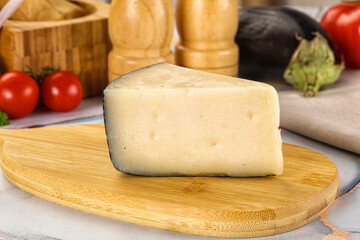 Sheep hard cheese Caprino Romano