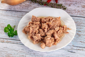 Canned tuna fish in olive oil