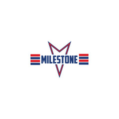Obraz premium milestone logo design and unique logo design