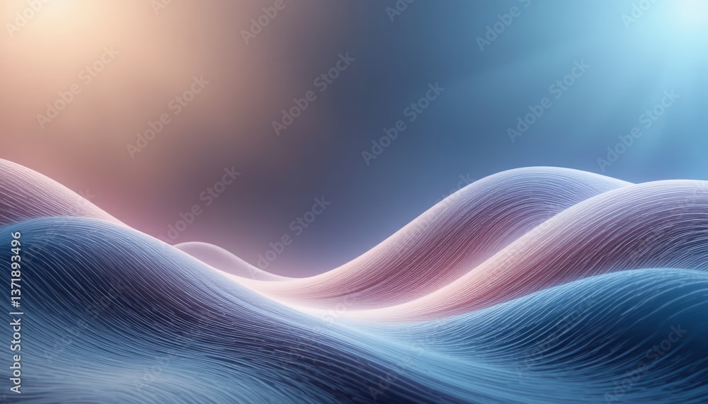 Poster dynamic flowing waves of colorful textures abstract digital art creative environment atmospheric vie
