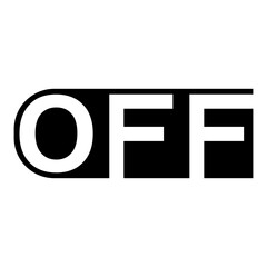 Bold OFF Logo Striking Contrast, Minimalist Design