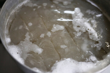 こんにゃくを作る様子