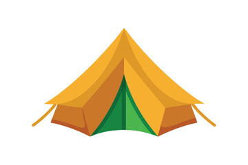 Obraz premium tourist tent on white background