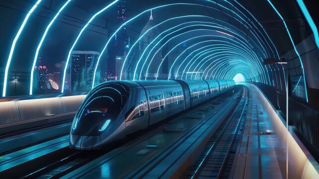 Underground high-speed tunnels connecting megacities