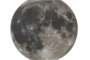 High-resolution close-up of the moon surface showcasing craters, maria, and lunar features against a dark background, great for space enthusiasts and educational use