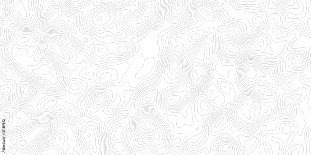 Poster abstract topo contour map on white background, topographic contour lines. seamless pattern with line