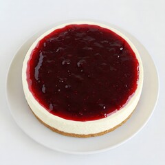Classic Cheesecake with Raspberry Topping  