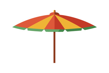 beach umbrella isolated on white