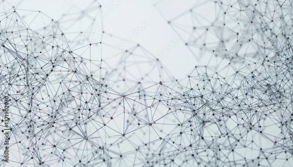 Aufkleber exploring network structures digital space abstract art minimalist design close-up view connectivity