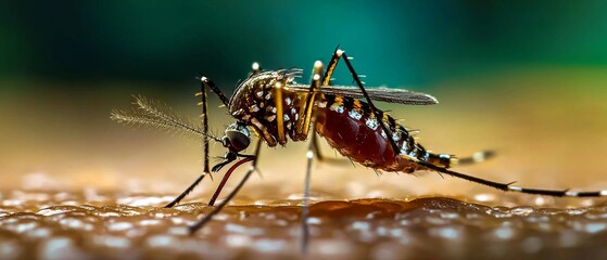 Fototapeta premium Detailed Insights into Zika Virus and Mosquito Dynamics