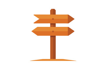 wooden direction signs